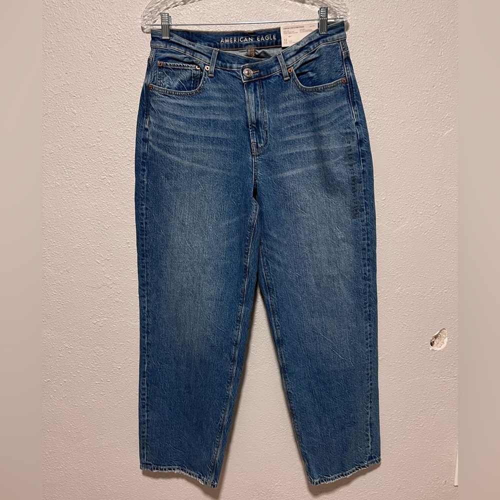 NWT American Eagle Women’s 12 Short Highest Rise Baggy Jean
